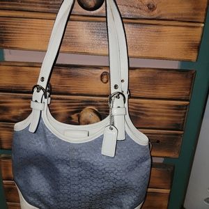 Blue vintage coach
